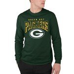 Junk Food Clothing x NFL - Green Bay Packers - Bold Logo - Unisex Adult Long Sleeve T-Shirt for Men and Women - Size Large