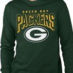 Junk Food Clothing x NFL - Green Bay Packers - Bold Logo - Unisex Adult Long Sleeve T-Shirt for Men and Women - Size Large