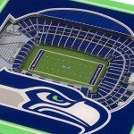 YouTheFan NFL Seattle Seahawks 3D StadiumView Coasters - CenturyLink Field