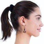 NFL Siskiyou Sports Womens Chicago Bears Fan Bead Dangle Earrings One Size Team Color,black