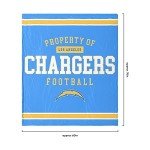 FOCO Los Angeles Chargers NFL Team Property Of Sherpa Fleece Blanket