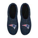 FOCO NFL New England Patriots Men's Poly Knit Cup Sole Slipper, Team Color, Medium (9-10)