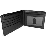 NFL Siskiyou Sports Mens Tampa Bay Buccaneers Bi-fold Leather Wallet Large Logo One Size Black