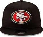 New Era NFL 9FIFTY Team Color Adjustable Snapback Hat Cap - One Size (US, Alpha, One Size, San Francisco 49ers - Black)