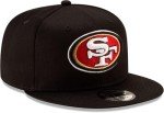New Era NFL 9FIFTY Team Color Adjustable Snapback Hat Cap - One Size (US, Alpha, One Size, San Francisco 49ers - Black)