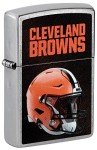 Zippo NFL Cleveland Browns Helmet Street Chrome Pocket Lighter