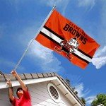 WinCraft Browns Throwback Vintage Retro 3x5 Banner Flag