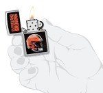 Zippo NFL Cleveland Browns Helmet Street Chrome Pocket Lighter