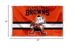 WinCraft Browns Throwback Vintage Retro 3x5 Banner Flag
