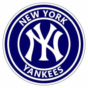NY Yankee Sticker (4-Different Sizes) New York Vinyl Decal Circle Logo, Baseball Stickers (3 inch)