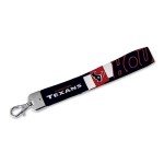 Rico Industries NFL Football Houston Texans Wrist Lanyard Key Chain, Cute Wristlet Strap Keychain Holder for Women Men Car Keys ID Badges Card Wallet Phone Camera