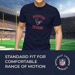 Team Fan Apparel NFL Adult Gameday T-Shirt - Cotton Blend - Tagless - Semi-Fitted - Unleash Your Team Spirit During Game Day (Houston Texans - Navy, X-Large)