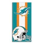 Northwest NFL Miami Dolphins Unisex-Adult Beach Towel,Cotton, 30" x 60", Zone Read