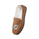 FOCO Miami Dolphins NFL Mens Exclusive Beige Moccasin - L