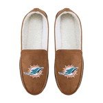 FOCO Miami Dolphins NFL Mens Exclusive Beige Moccasin - L