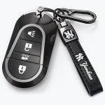 DNGNKNG Yankees Leather Car Keychain Keyring for NY Yankees Baseball Fans,New York Yankees Car Key Fob Holder Keychain Lanyard,Souvenir/Gifts for Baseball Fans