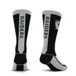 For Bare Feet NFL Classic LAS VEGAS RAIDERS MVP Crew Sock Team Color Large