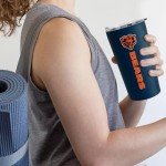 Rico Industries NFL Football Chicago Bears 18oz Soft Touch, Easy Grip Tumbler