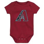 Genuine Stuff MLB Newborn & Infants 0-24 Months Primary Logo Onesie Bodysuit Romper (Arizona Diamondbacks, 0/3 Months)