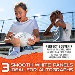 Franklin Sports NFL Denver Broncos Autograph Football - Official Size White Panel Souvenir Football for Autographs + Signatures - NFL Team Fan Shop Memorabilia Ball for Display