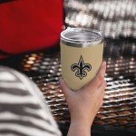 FOCO New Orleans Saints NFL Team Logo 30 oz Tumbler - Gold