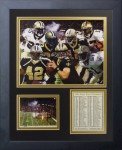 Legends Never Die New Orleans Saints 2009 Champions Framed Photo Collage, 11 by 14-Inch