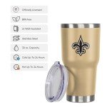 FOCO New Orleans Saints NFL Team Logo 30 oz Tumbler - Gold