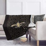 Pegasus Sports NFL Echo Team Wordmark Plush Blanket- New Orleans Saints, Team Color, 60x70