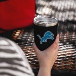 FOCO Detroit Lions NFL Team Logo 30 oz Tumbler - Black