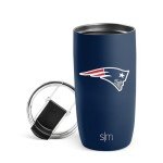 Simple Modern Officially Licensed NFL New England Patriots 16oz Travel Coffee Tumbler with Flip Lid | Stainless Steel Cup | Football Gifts for Men, Women | Voyager Collection | New England Patriots