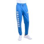 Ultra Game NFL Men's Super Soft Game Day Jogger Sweatpants, Los Angeles Chargers, Team Color Stripe, Large