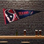 Rico Industries NFL Football Houston Texans Primary 12" x 30" Felt Wall Décor Pennant - Great for Home/Bed Room/Man Cave Décor