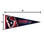 Rico Industries NFL Football Houston Texans Primary 12" x 30" Felt Wall Décor Pennant - Great for Home/Bed Room/Man Cave Décor
