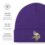 FOCO Men's Minnesota Vikings NFL Logo Basic Beanie Hat, Team Color