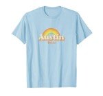 Retro Austin Texas TX T Shirt Vintage 70s Rainbow Tee Design T-Shirt