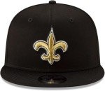 New Era NFL 9FIFTY Team Color Adjustable Snapback Hat Cap - One Size (US, Alpha, One Size, New Orleans Saints - Black)