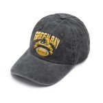 Embroidered City Hat Vintage Washed Denim Football Hats for Men Women, Unisex Adjustable Cotton Fans Baseball Cap