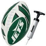 Franklin Sports NFL New York Jets Football - Youth Football - Mini 8.5" Rubber Ball - Perfect for Kids - Team Logos and Colors