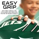 Franklin Sports NFL New York Jets Football - Youth Football - Mini 8.5" Rubber Ball - Perfect for Kids - Team Logos and Colors
