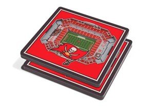 YouTheFan NFL Tampa Bay Buccaneers 3D StadiumView Coasters - Raymond James Stadium