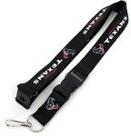 Aminco NFL Houston Texans Team Lanyard, Black , 6
