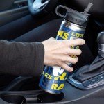 Rico Industries NFL Football Los Angeles Rams 22oz Stainless Steel Tumbler with Lid - Great For Coffee, Tea, Water or Cocktails