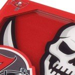 YouTheFan NFL Tampa Bay Buccaneers 3D Logo Series Coasters 4" x 4"