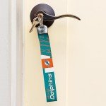Rico Industries NFL Football Miami Dolphins Wrist Lanyard Key Chain, Cute Wristlet Strap Keychain Holder for Women Men Car Keys ID Badges Card Wallet Phone Camera
