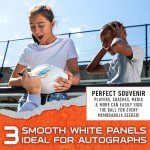 Franklin Sports NFL Miami Dolphins Autograph Football - Official Size White Panel Souvenir Football for Autographs + Signatures - NFL Team Fan Shop Memorabilia Ball for Display