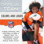Franklin Sports NFL Miami Dolphins Autograph Football - Official Size White Panel Souvenir Football for Autographs + Signatures - NFL Team Fan Shop Memorabilia Ball for Display