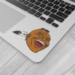 Brave Sport Atlanta Primary 1966-1967 Logo Car Bumper Sticker Decal 5'' X 4''