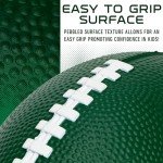 Franklin Sports NFL New York Jets Football - Kids Foam Football - Soft Junior Size 8.5" Ball with 3D Logos - Perfect for Gameday + Tailgates