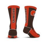 For Bare Feet NFL CLEVELAND BROWNS MVP Crew Sock Team Color Youth