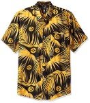 FOCO Pittsburgh Steelers NFL Mens Hawaiian Button Up Shirt - XXL